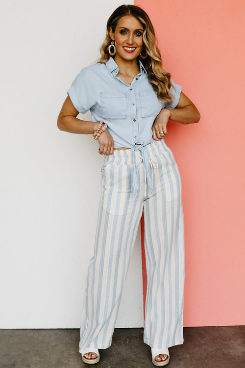 The Louise Button Down Chambray Shirt