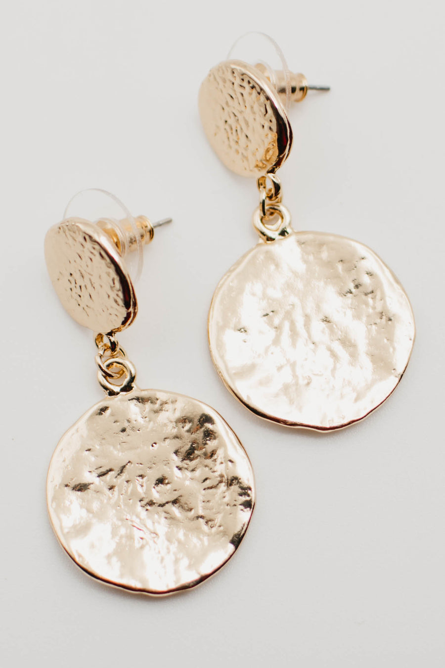 The Cassian Hammered Coin Earring