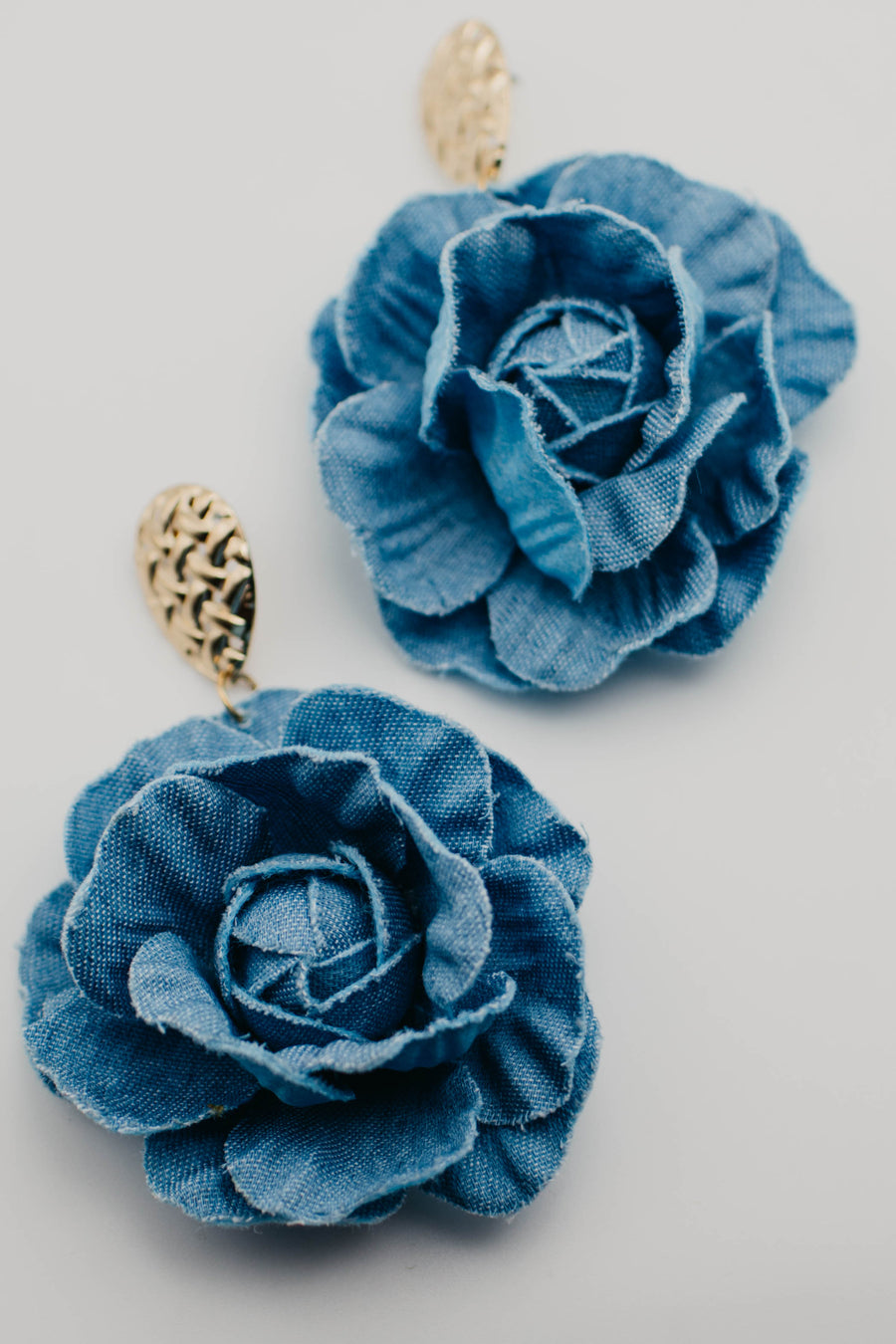 The Zia Denim Flower Earring