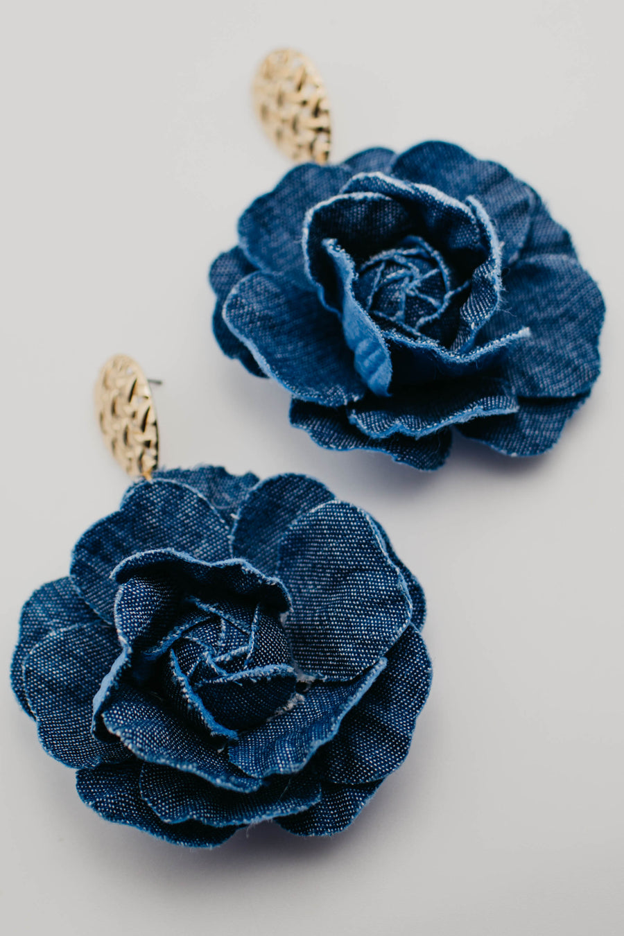 The Zia Denim Flower Earring
