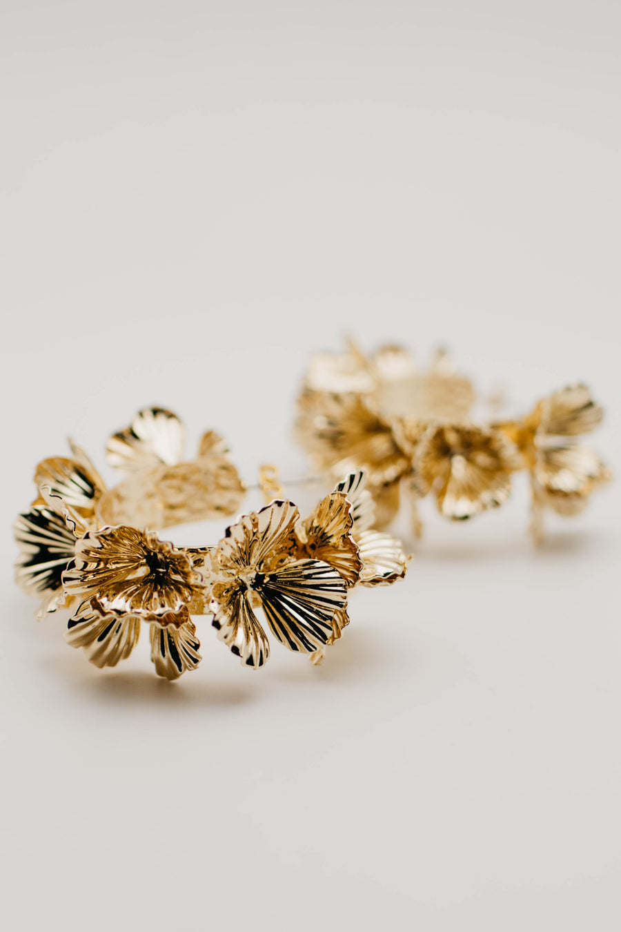 The Emersyn Floral Hoop Earring