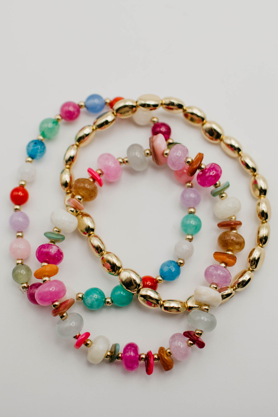 The Naomi Beaded Stretch Bracelet Set