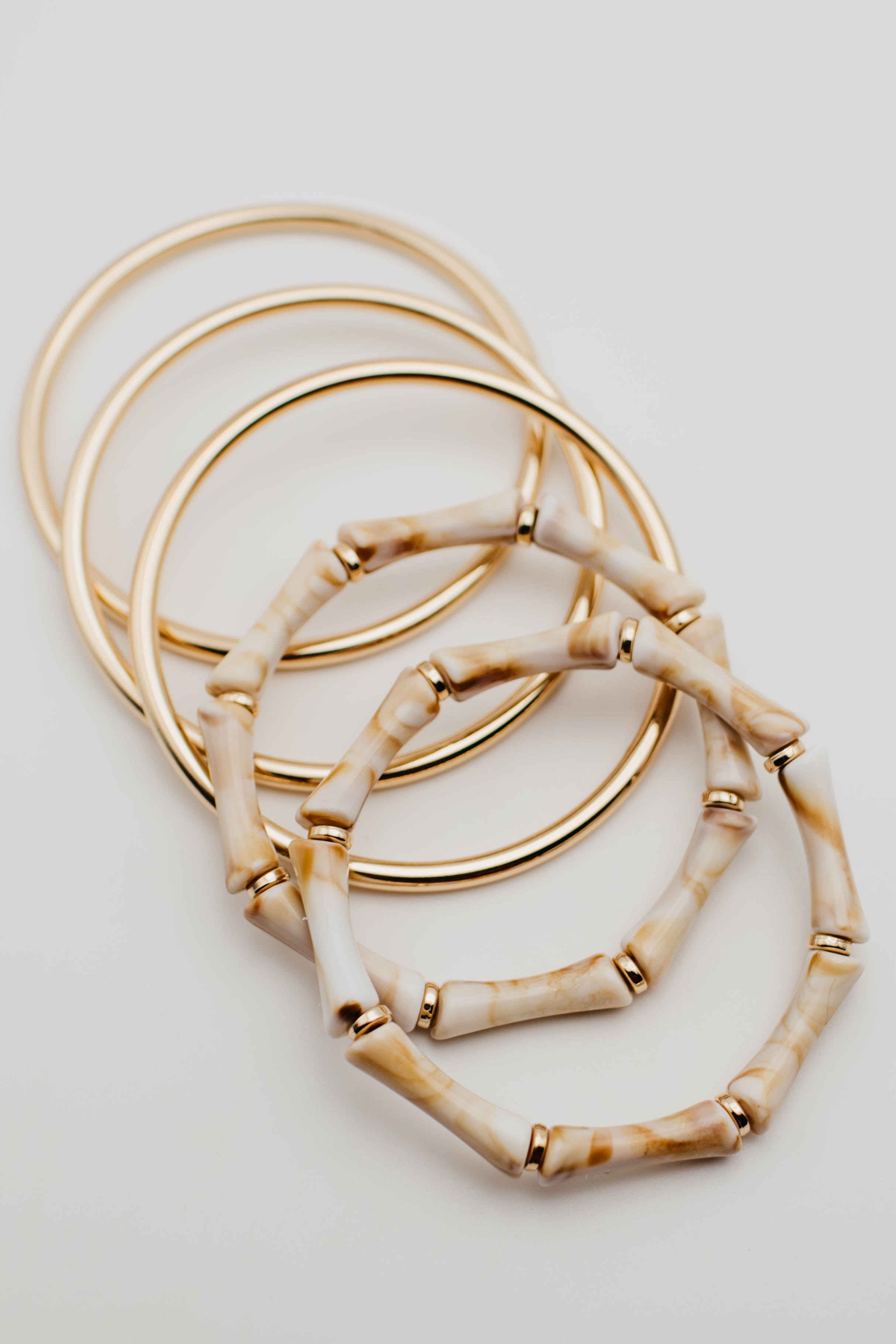 The Janessa Marble Bracelet Set