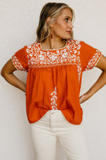 The Emberly Floral Embroidered Top