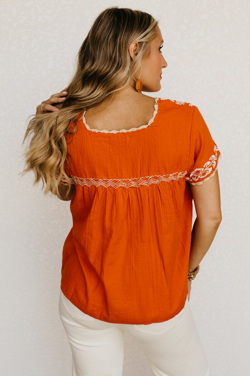 The Emberly Floral Embroidered Top