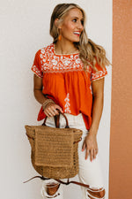The Emberly Floral Embroidered Top