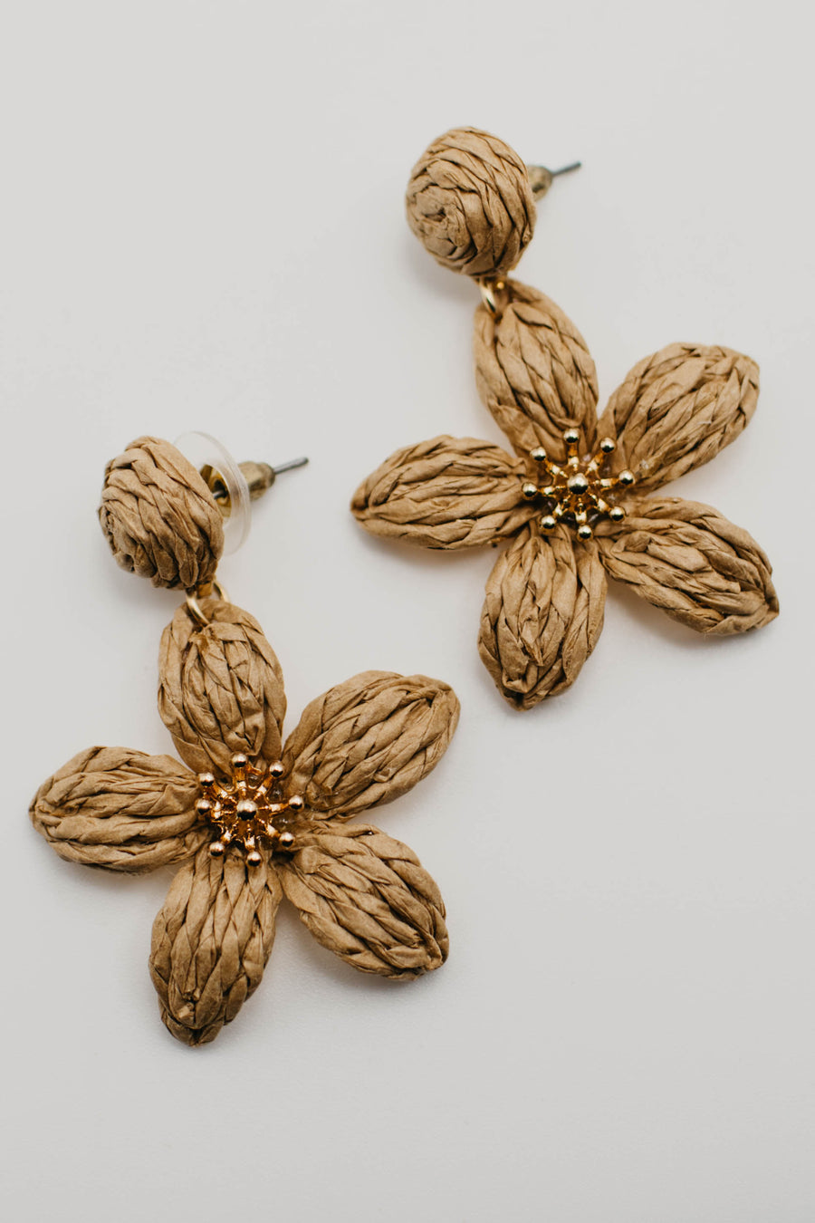 The Emery Woven Flower Earring