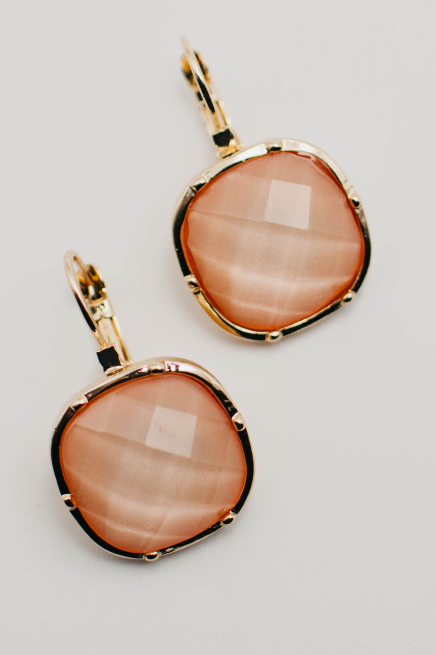 The Iris Petal Drop Stone Earring