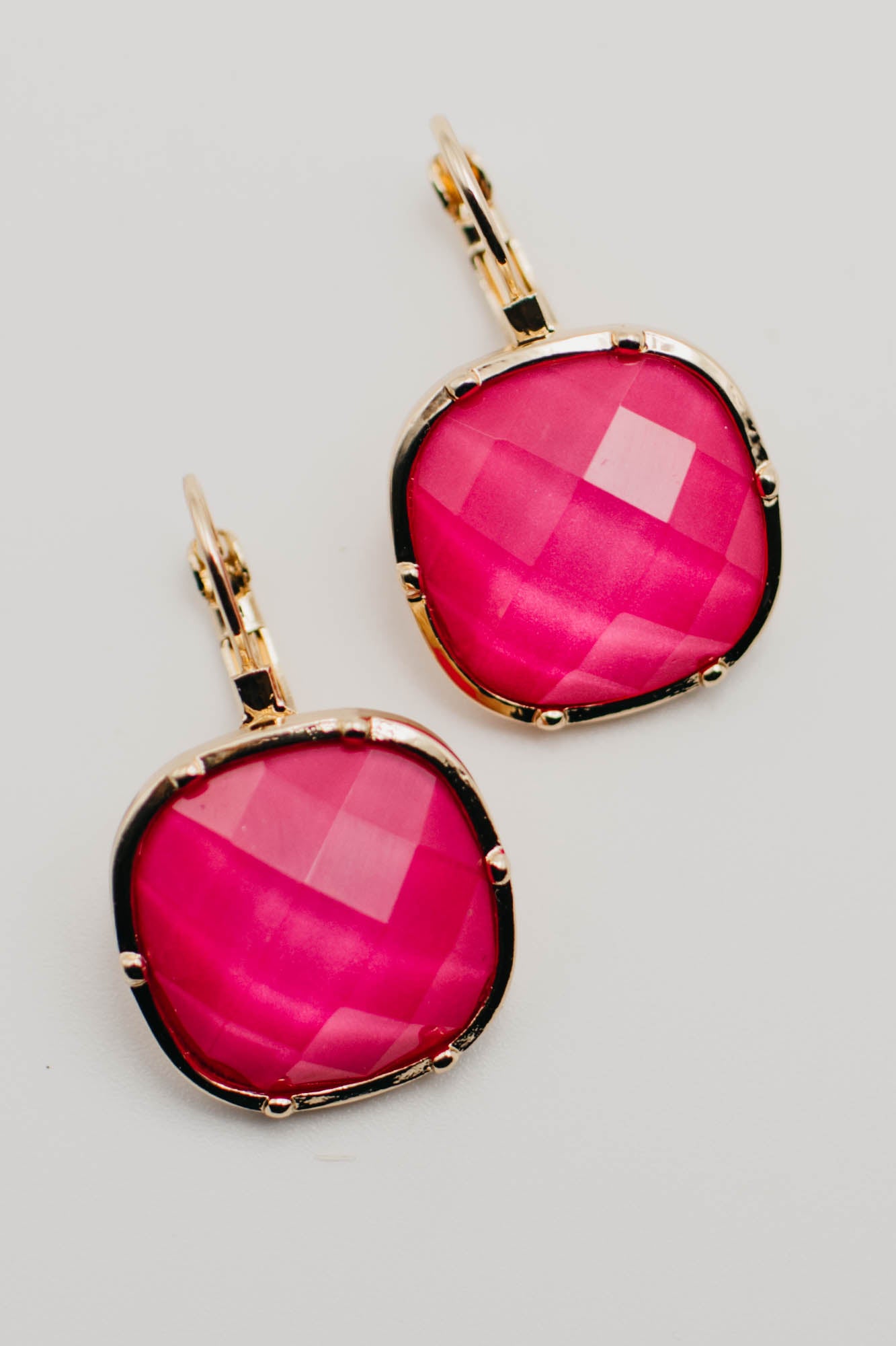 The Iris Petal Drop Stone Earring