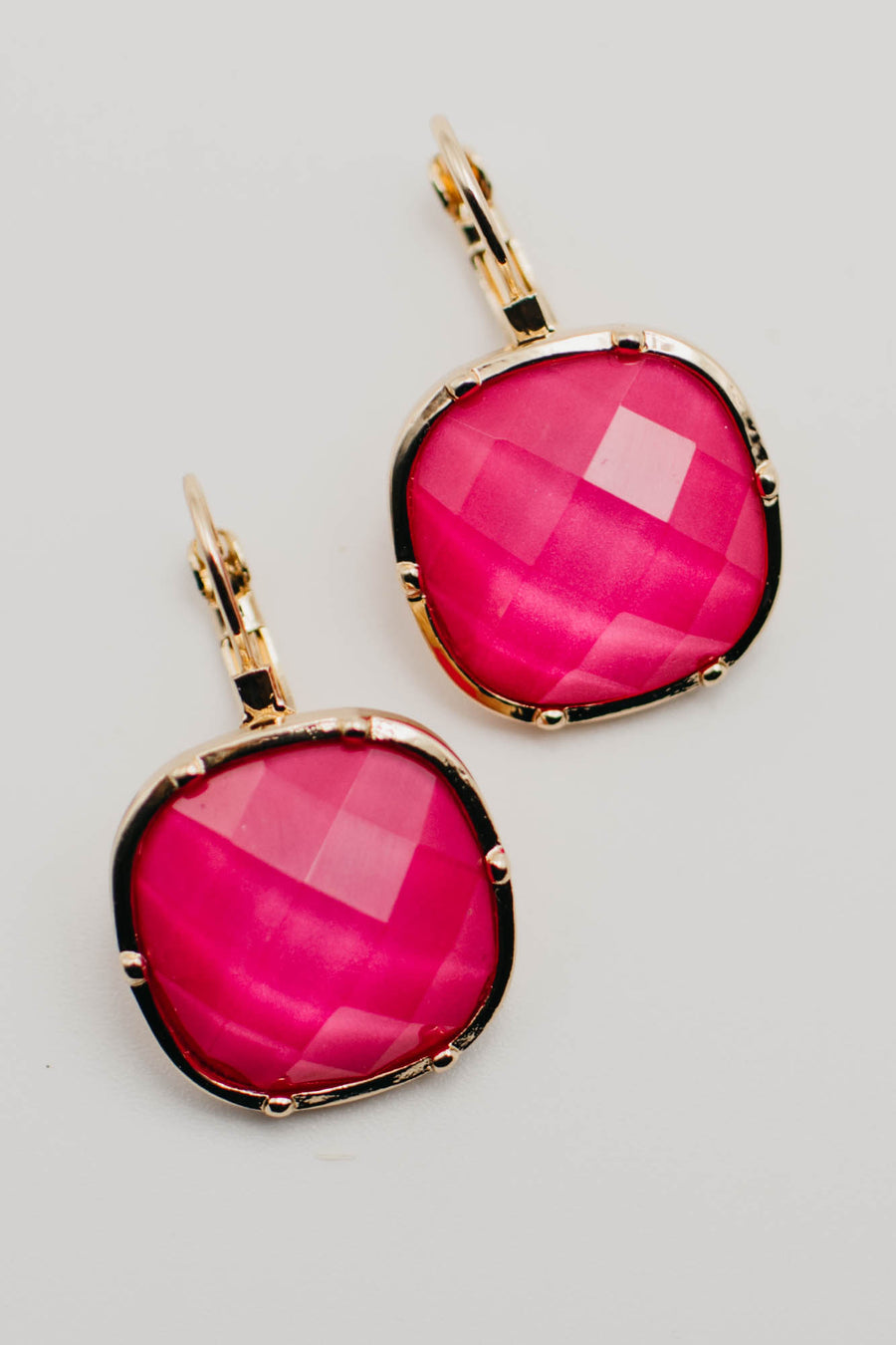 The Iris Petal Drop Stone Earring