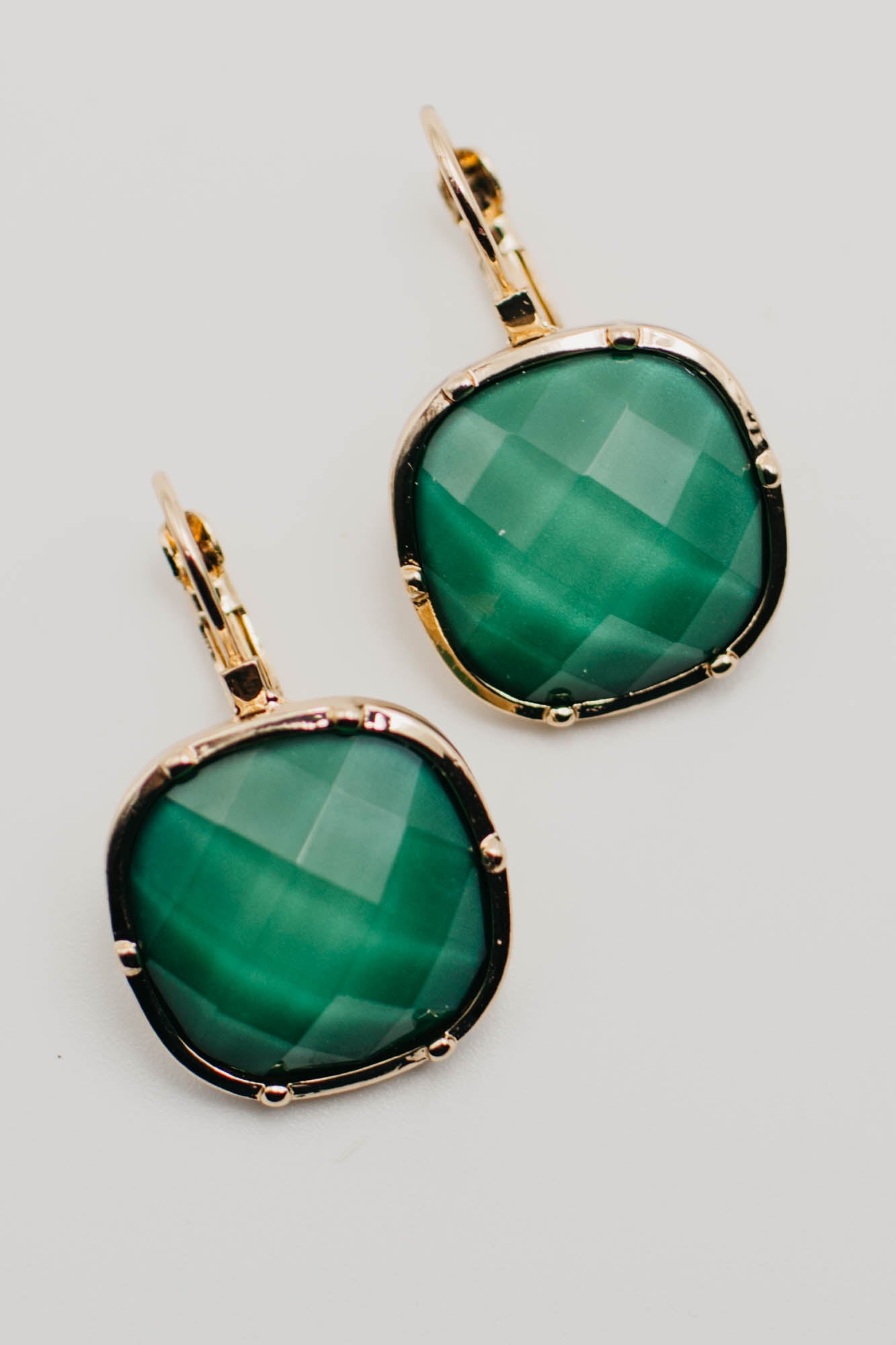 The Iris Petal Drop Stone Earring