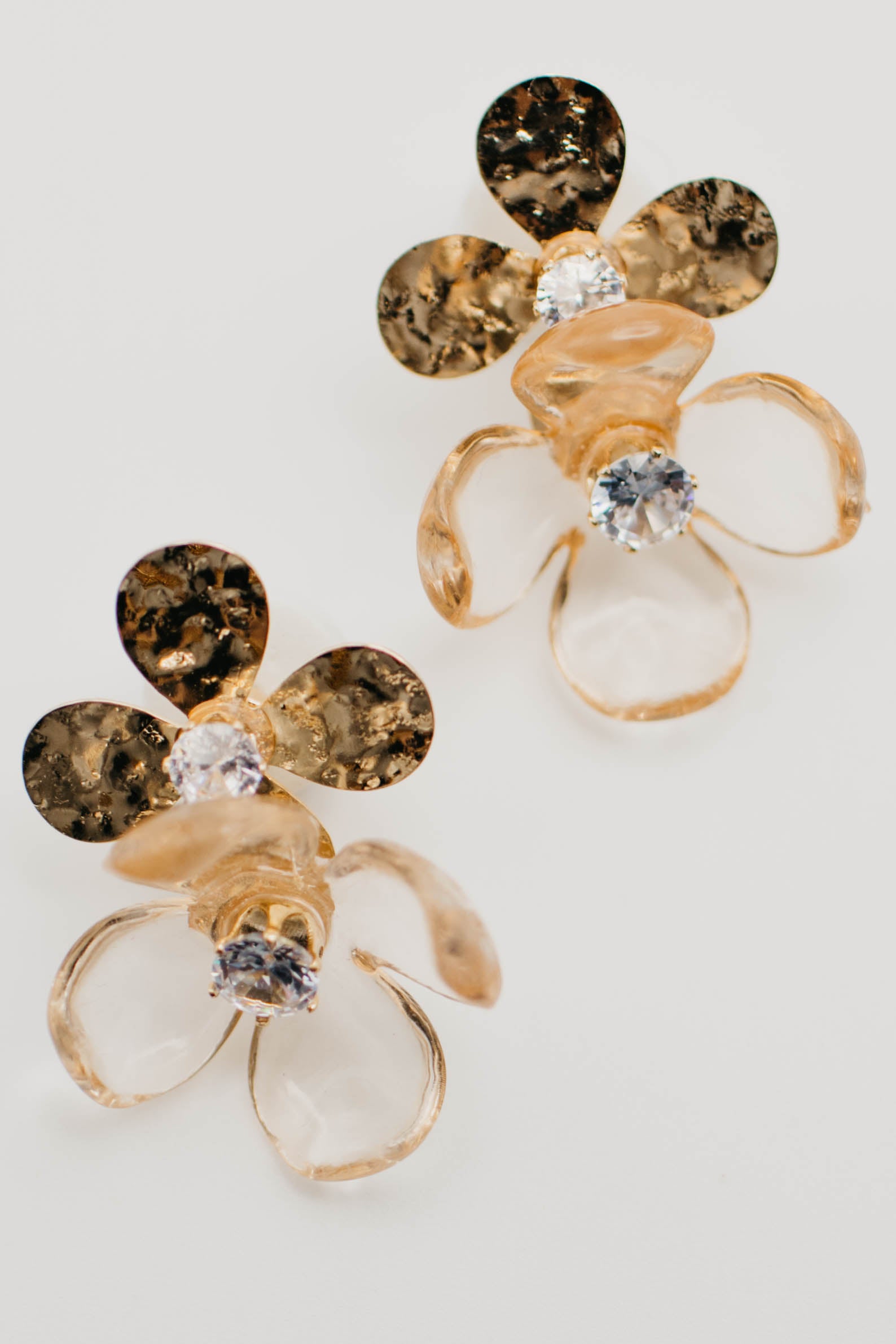 The Vada Metallic Flower Earring