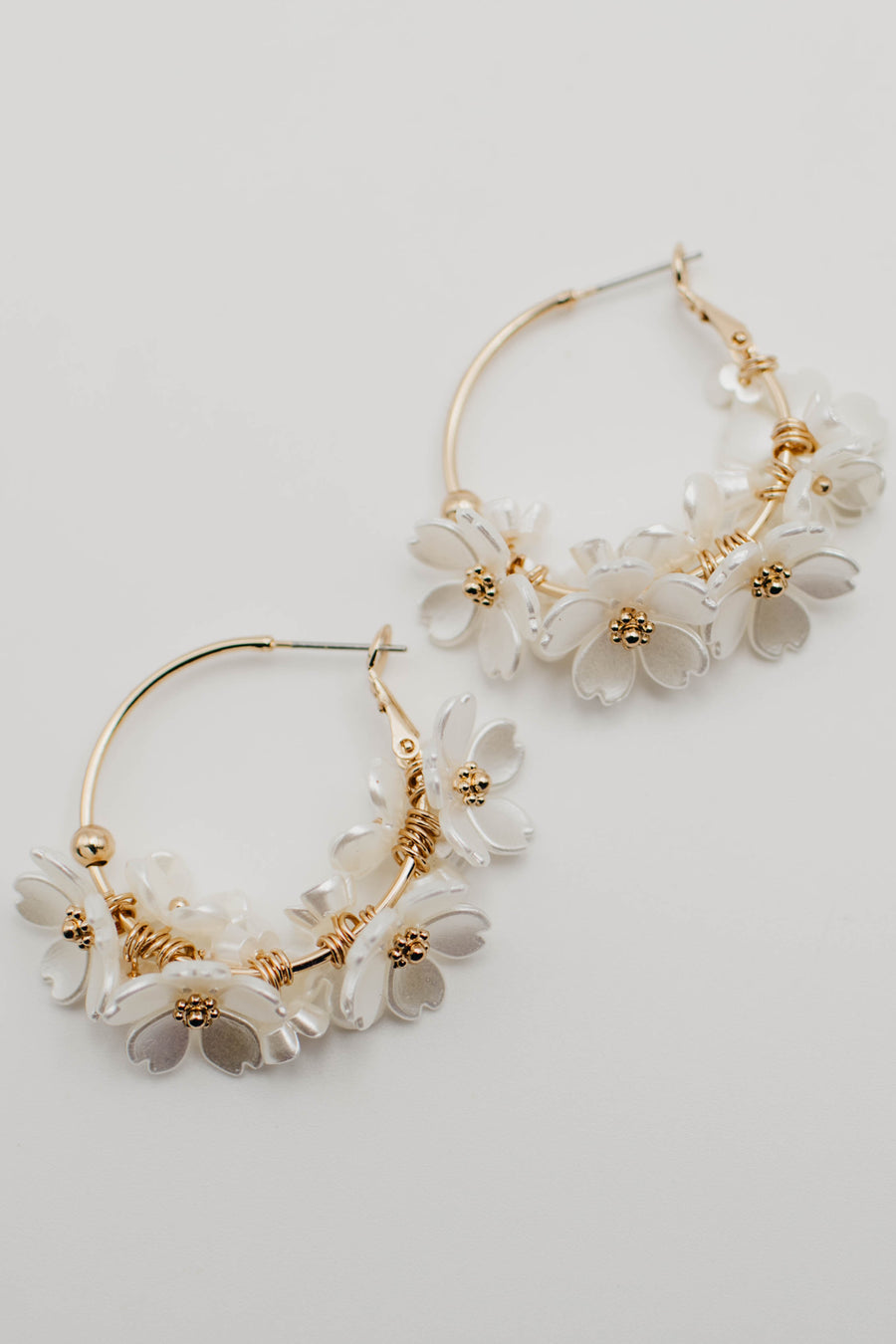 The Elodie Flower Hoop Earring