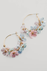 The Elodie Flower Hoop Earring