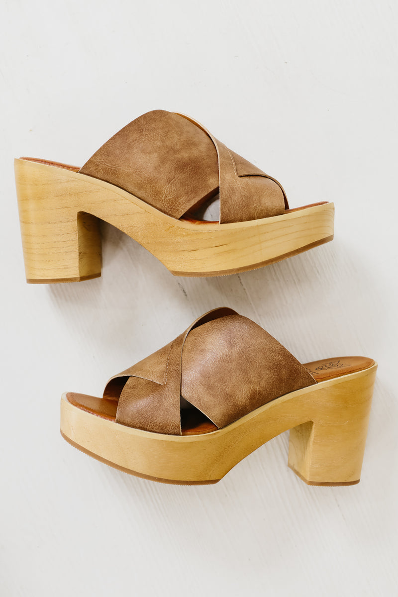 The Presley Cross Strap Clog
