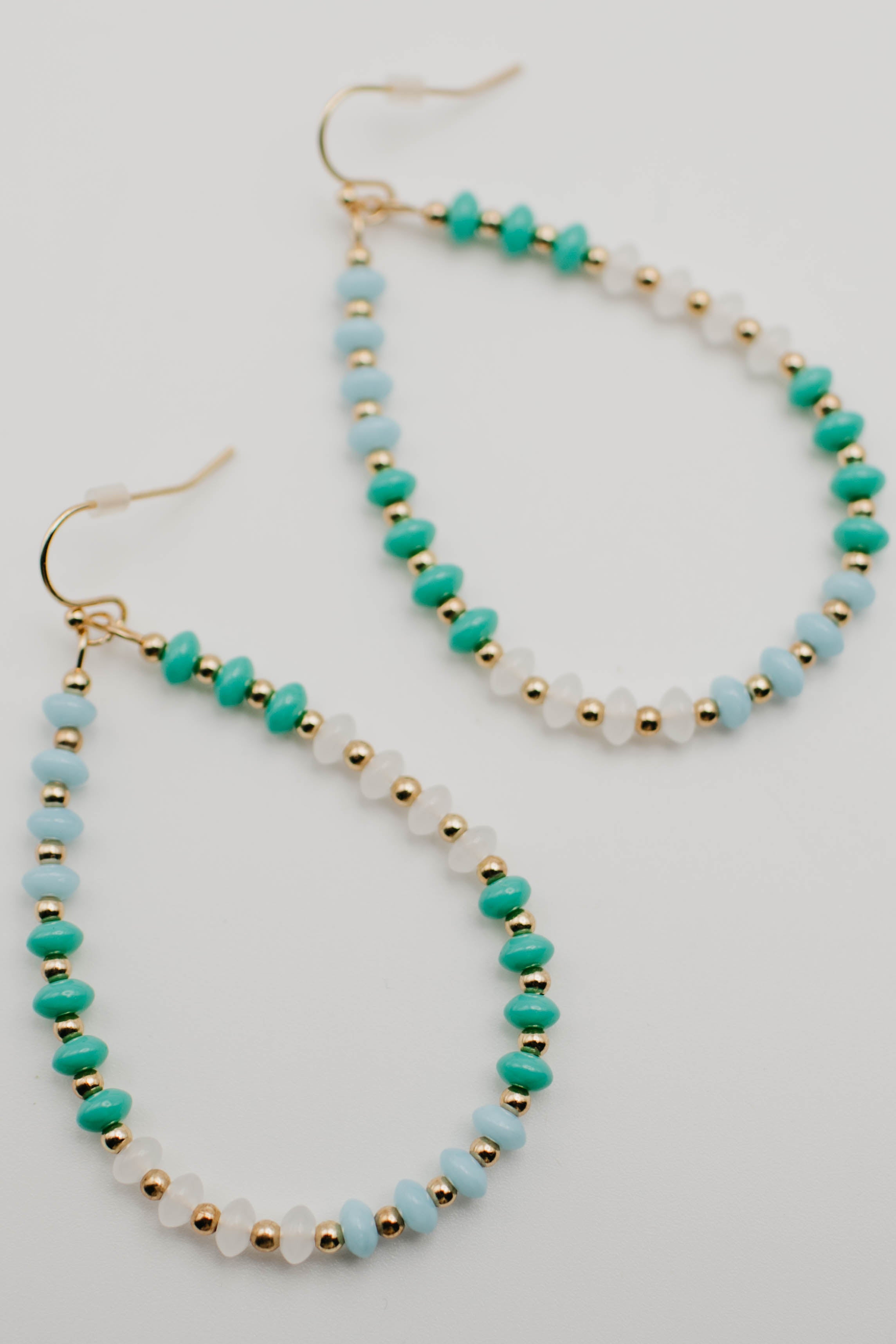 The Sadey Beaded Teardrop Earring