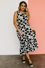 The Elianna Cut-Out Sleeveless Midi Dress