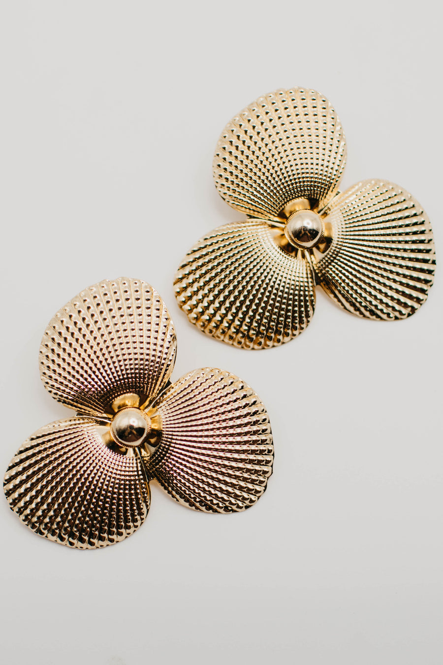 The Estella Textured Floral Earring