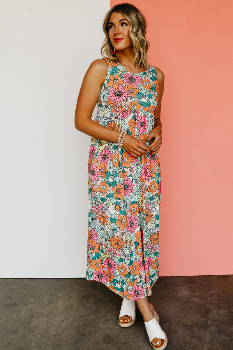 The Harley Floral Maxi Tank Dress - FINAL SALE