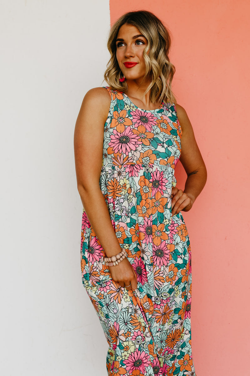 The Harley Floral Maxi Tank Dress - FINAL SALE