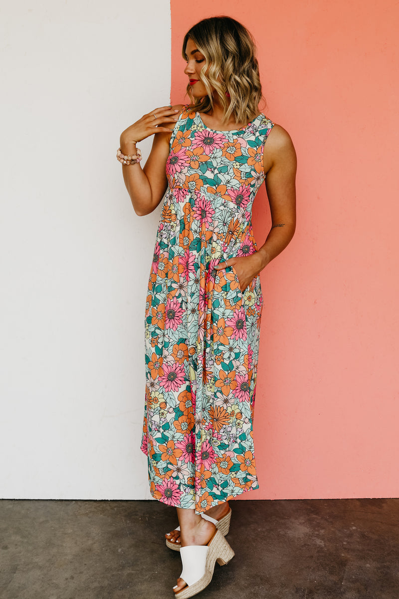 The Harley Floral Maxi Tank Dress - FINAL SALE