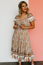 The Helen Floral Print Midi Dress - FINAL SALE