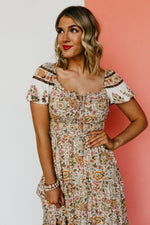 The Helen Floral Print Midi Dress - FINAL SALE