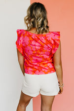 The Lawson Floral Flutter Sleeve Blouse - FINAL SALE