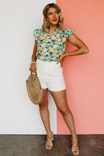 The Aylin Double Ruffle Sleeve Blouse - FINAL SALE
