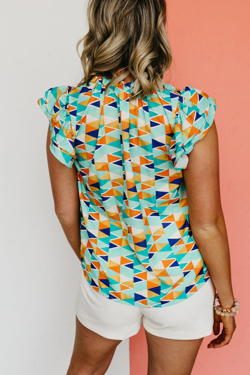 The Aylin Double Ruffle Sleeve Blouse - FINAL SALE