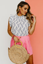 The Keith Ruffle Detail Woven Blouse