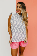 The Keith Ruffle Detail Woven Blouse