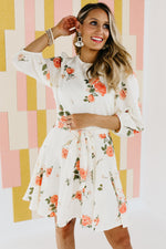 The Shelby Floral Tie Waist Mini Dress - FINAL SALE