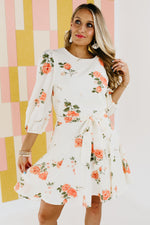 The Shelby Floral Tie Waist Mini Dress - FINAL SALE