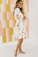 The Shelby Floral Tie Waist Mini Dress - FINAL SALE
