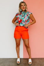 The Alana Double Button Shorts