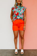The Alana Double Button Shorts