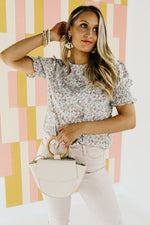 The Mack Floral Cinched Sleeve Blouse - FINAL SALE