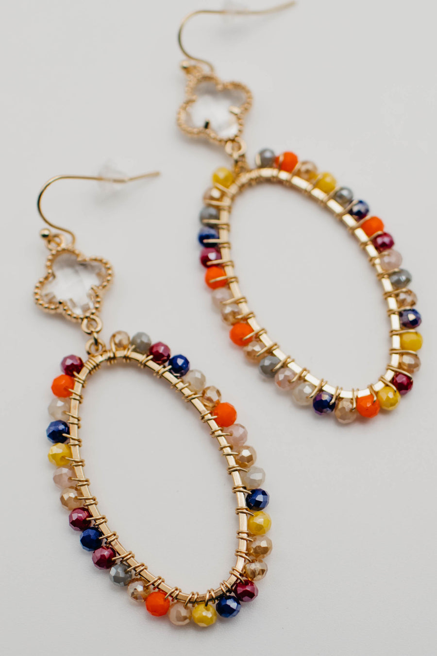 The Valentina Clover Beaded Earring