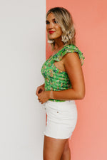The Lush Alejandra Floral Smocked Top - FINAL SALE