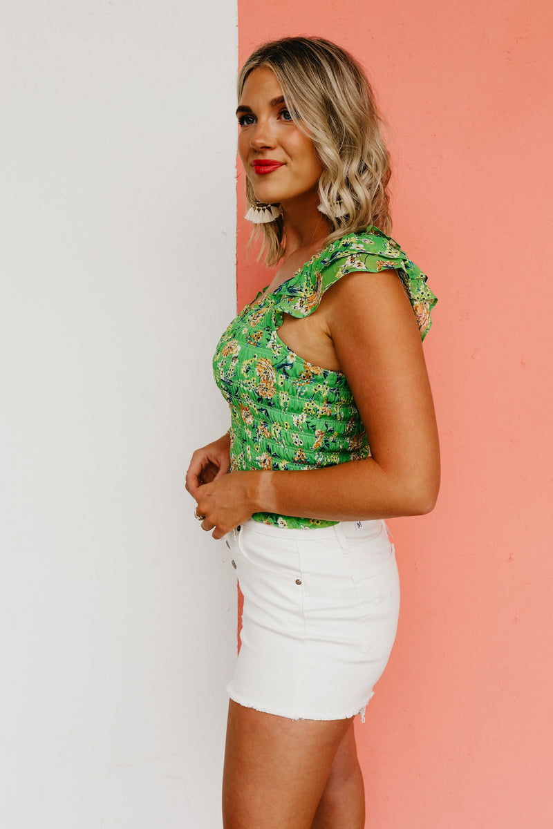 The Lush Alejandra Floral Smocked Top - FINAL SALE