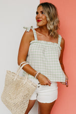 The Jayleen Gingham Tank Top - FINAL SALE