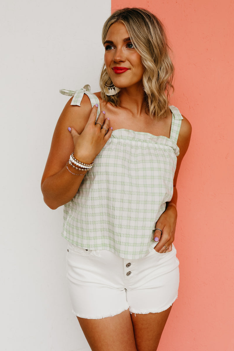 The Jayleen Gingham Tank Top - FINAL SALE