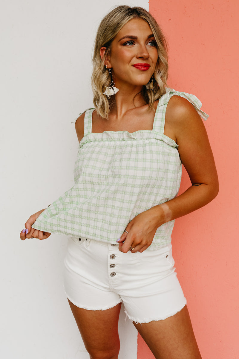 The Jayleen Gingham Tank Top - FINAL SALE