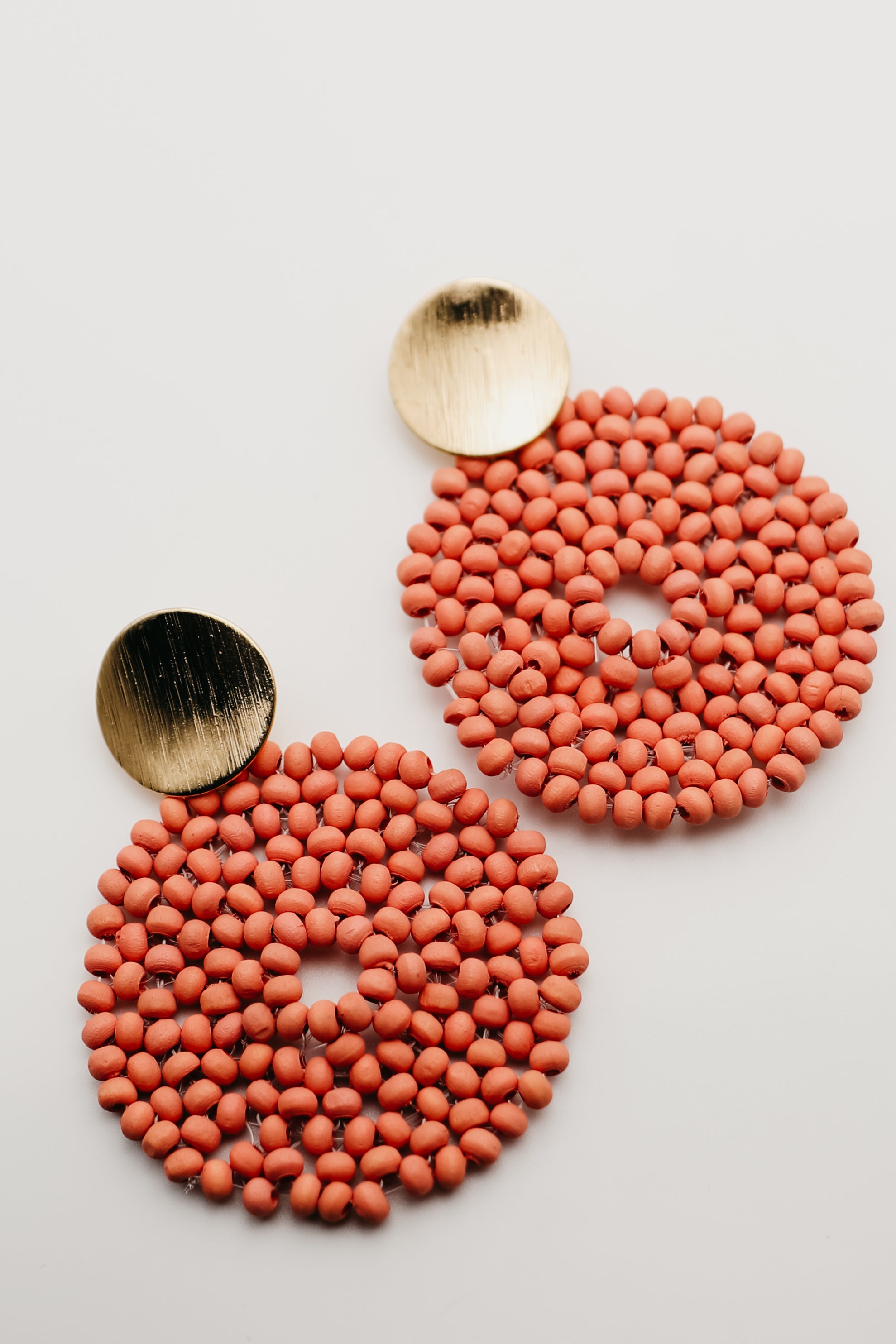 The Roshelle Bead Disc Earring