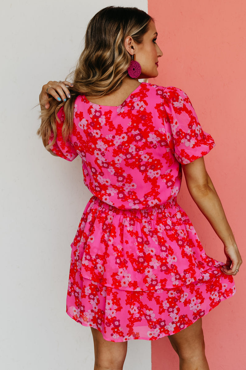 The Sterling Surplice Ruffle Mini Dress - FINAL SALE