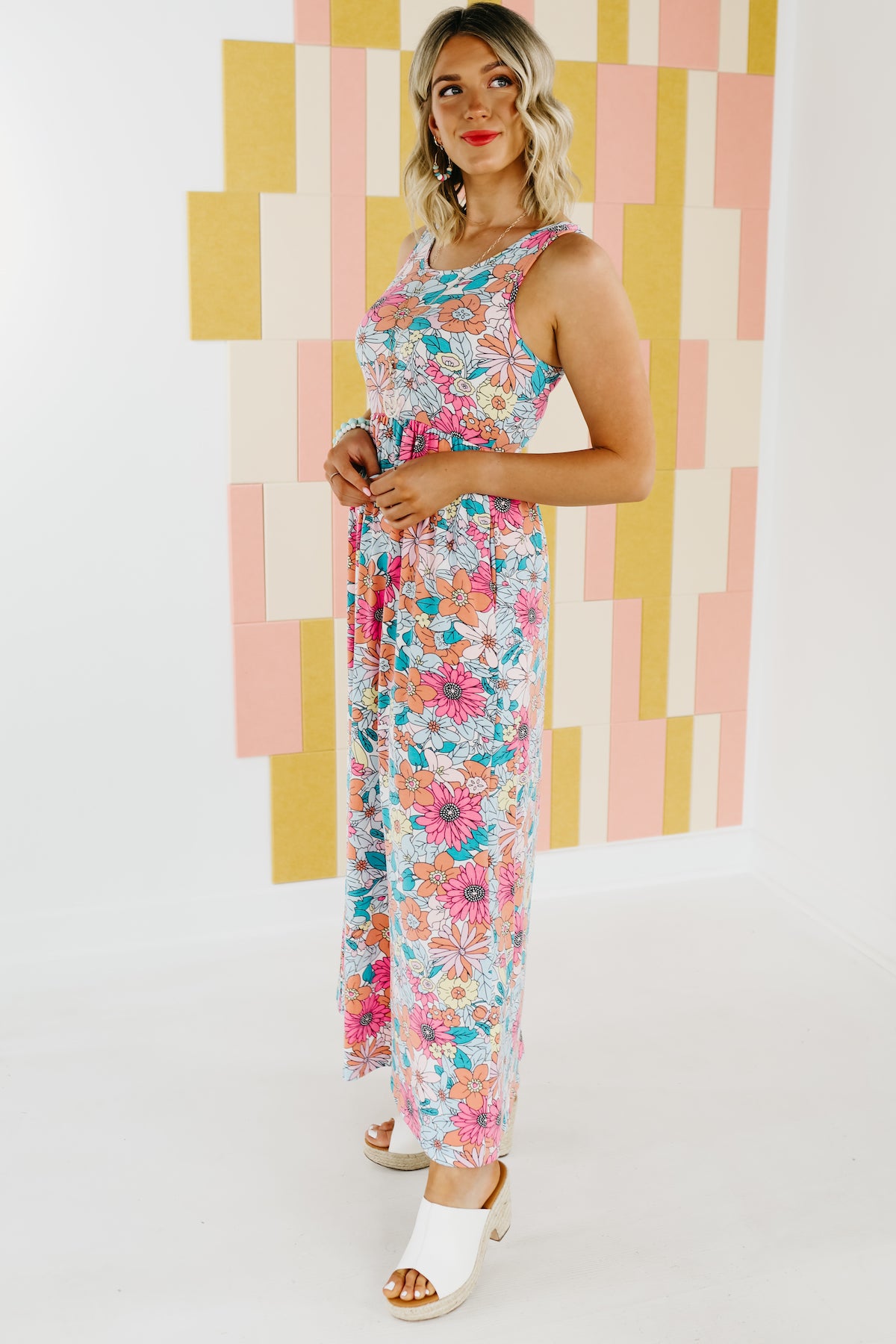 The Sergio Floral Sleeveless Maxi Dress - FINAL SALE
