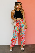 The Mabel Abstract Wide Leg Pants - FINAL SALE