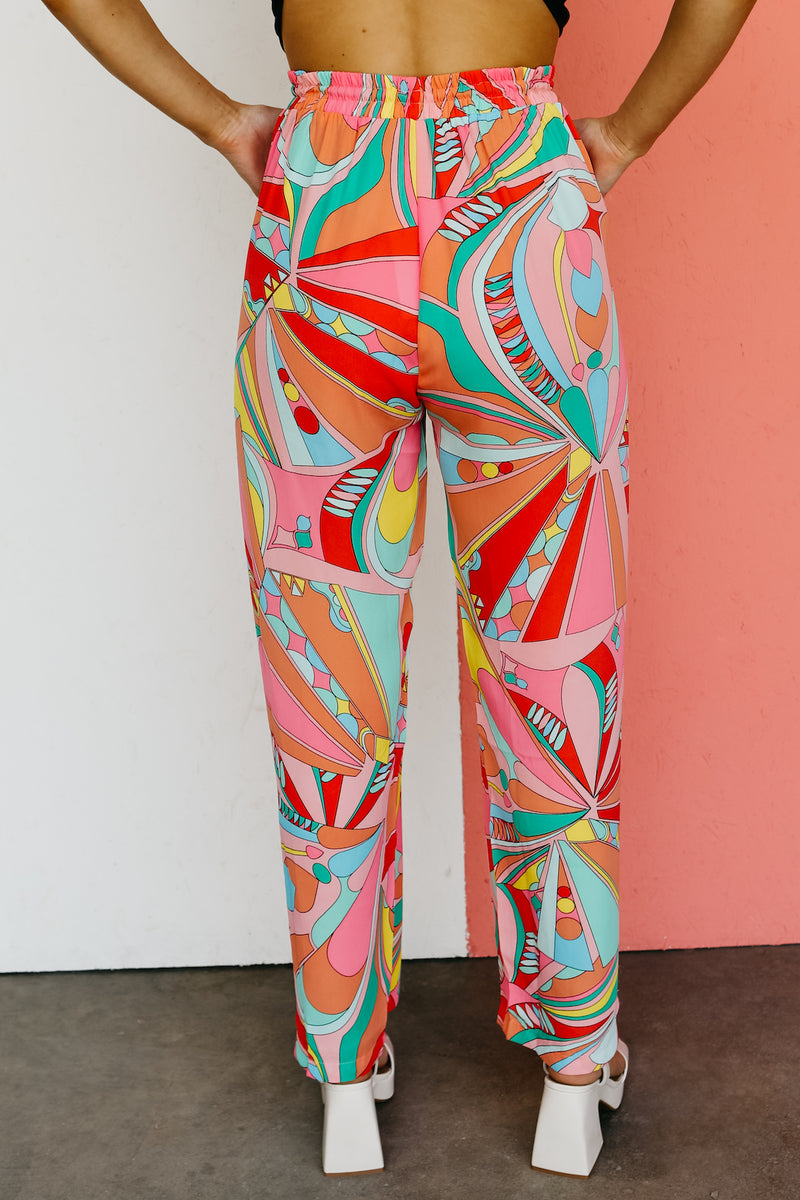 The Mabel Abstract Wide Leg Pants - FINAL SALE