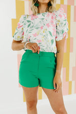 The Alana Double Button Shorts - FINAL SALE